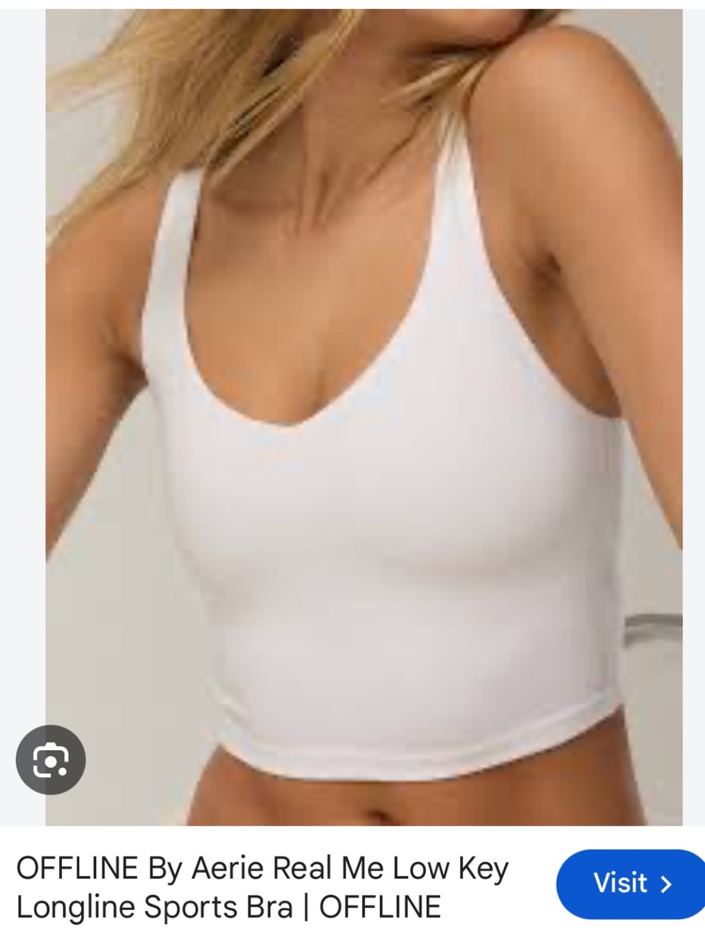 OFFLINE by Aerie Sports tank White